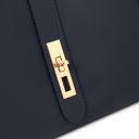 Soave Bolso a Mano en Piel Suave Azul oscuro TL142489