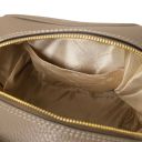 Chantilly Rucksack aus Weichem Leder Dunkel Taupe TL142492