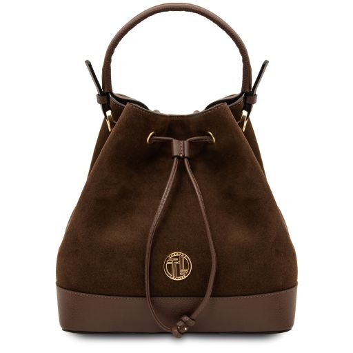 Minerva Leather Bucket bag Coffee TL142476