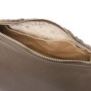 Chantilly Mini Bowling Leather bag Dark Taupe TL142493