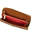 Financier Esclusivo Portafoglio in Pelle zip Around Cognac TL142485