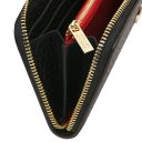 Financier Exclusive zip Around Leather Wallet Black TL142494