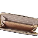 Financier Exclusive zip Around Leather Wallet Beige TL142494