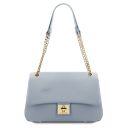 Elettra Soft Leather Shoulder bag Светло-голубой TL141646