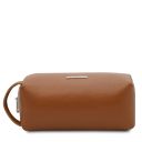 TL Bag Beauty Case in Pelle Morbida Cognac TL141036