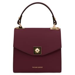 TL Bag Bolso a Mano en Piel Bordeaux TL142203