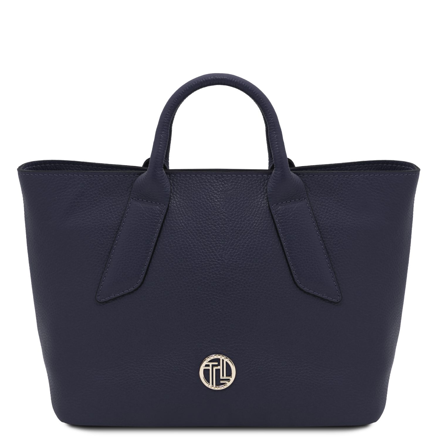 Borsa a mano in pelle Blu scuro