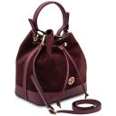 Minerva Borsa Secchiello in Pelle Bordeaux TL142476