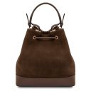 Minerva Leather Bucket bag Coffee TL142476