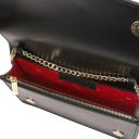 Opera Leather Clutch With Chain Strap Black TL142505