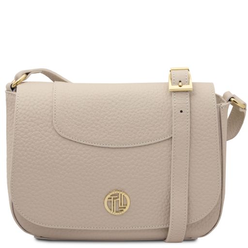 Sella Borsa a Tracolla in Pelle Beige TL142506