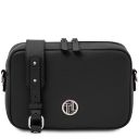 Cubetto Bolso con Badolera en Piel Negro TL142499