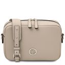 Cubetto Leather Shoulder bag Beige TL142499