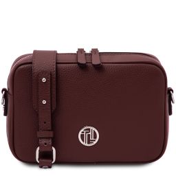 Cubetto Leather Shoulder bag Bordeaux TL142499