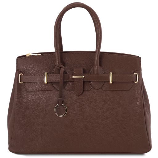 TL Bag Sac à Main Pour Femme Avec Finitions Couleur or Café TL141529