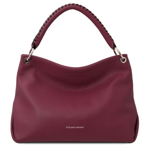TL Bag Soft Leather Shoulder bag Bordeaux TL142087