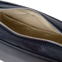 Cubetto Bolso con Badolera en Piel Azul oscuro TL142499