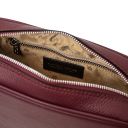 Cubetto Bolso con Badolera en Piel Bordeaux TL142499