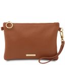 TL Bag Bolso Noche en Piel Suave Cognac TL142029