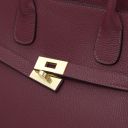 Origami Leather Tote Bordeaux TL142507