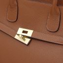 Origami Leather Tote Cognac TL142507