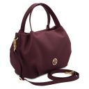 Nora Bolso a Mano en Piel Suave Bordeaux TL142372
