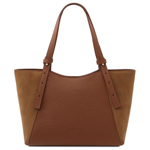 Libra Leather Shoulder bag Cognac TL142508