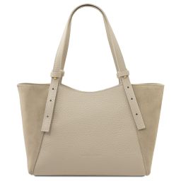 Libra Sac Bandoulière en Cuir Beige TL142508