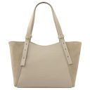 Libra Leather Shoulder bag Beige TL142508
