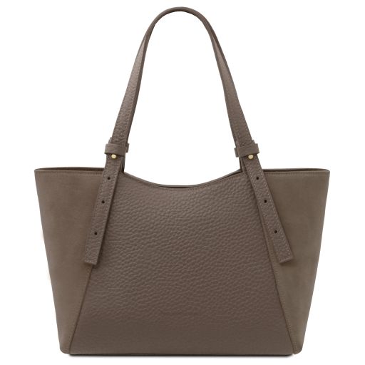 Libra Leather Shoulder bag Dark Taupe TL142508