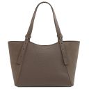 Libra Leather Shoulder bag Dark Taupe TL142508