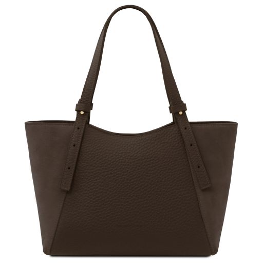 Libra Leather Shoulder bag Dark Brown TL142508