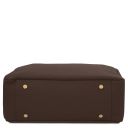 Amy Soft Leather Shopping bag Dark Brown TL142385