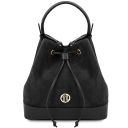 Minerva Leather Bucket bag Black TL142476