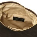 Sierra Suede Leather Shoulder bag Dark Brown TL142419