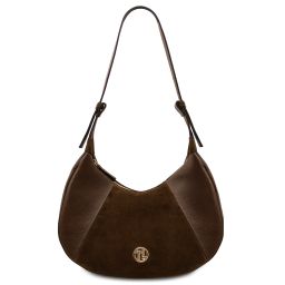 Goccia Bolso Hobo en Piel Café TL142515