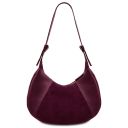 Goccia Beuteltasche aus Leder Bordeaux TL142515