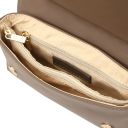 Tarte Leather Shoulder bag Dark Taupe TL142518