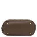 Nomade Suede Leather Fringe Shoulder bag Dark Taupe TL142512