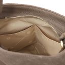 Nomade Suede Leather Fringe Shoulder bag Dark Taupe TL142512
