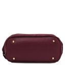 Nomade Bolso en Piel de Gamuza con Flecos Bordeaux TL142512