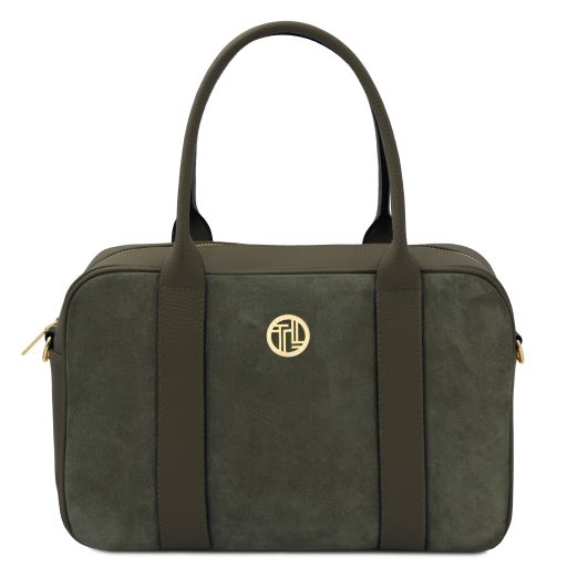 Stephany Leather Handbag Forest Green TL142511