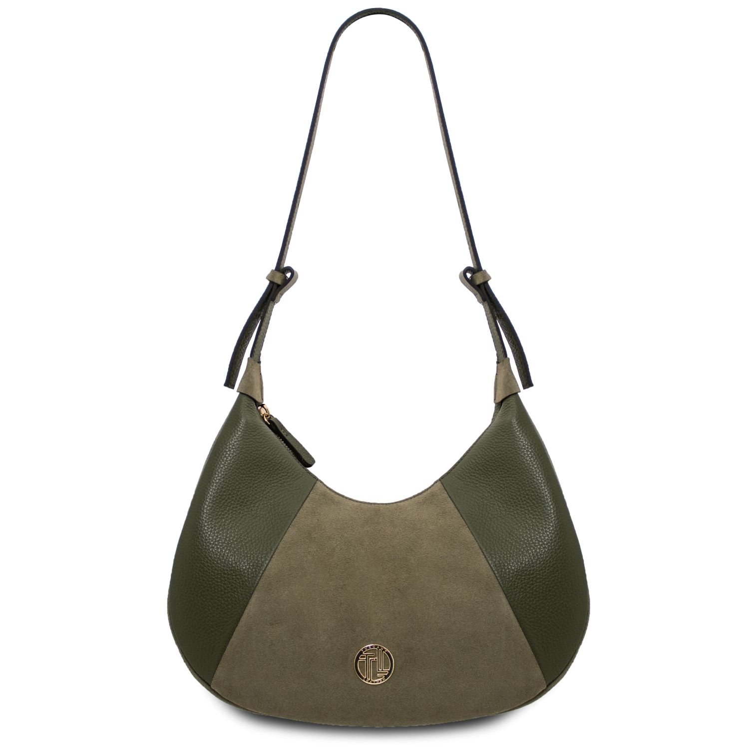 Borsa hobo in pelle Verde Foresta
