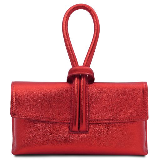 TL Bag Bolso Noche en Piel Metallic Rojo TL141993