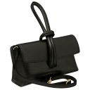 TL Bag Bolso Noche en Piel Metallic Negro TL141993