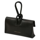TL Bag Metallic Leather Clutch Black TL141993