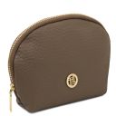 Vera Trousse de Toilette en Cuir Souple Taupe foncé TL142521