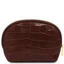 Linosa Bolso a Mano en Piel Efecto Coco y Neceser en Piel Efecto Coco Café TL142522
