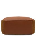 Itaca Mochila en Piel y Neceser en Piel Suave Cognac TL142523