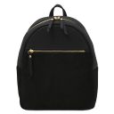 Itaca Mochila en Piel y Neceser en Piel Suave Negro TL142523